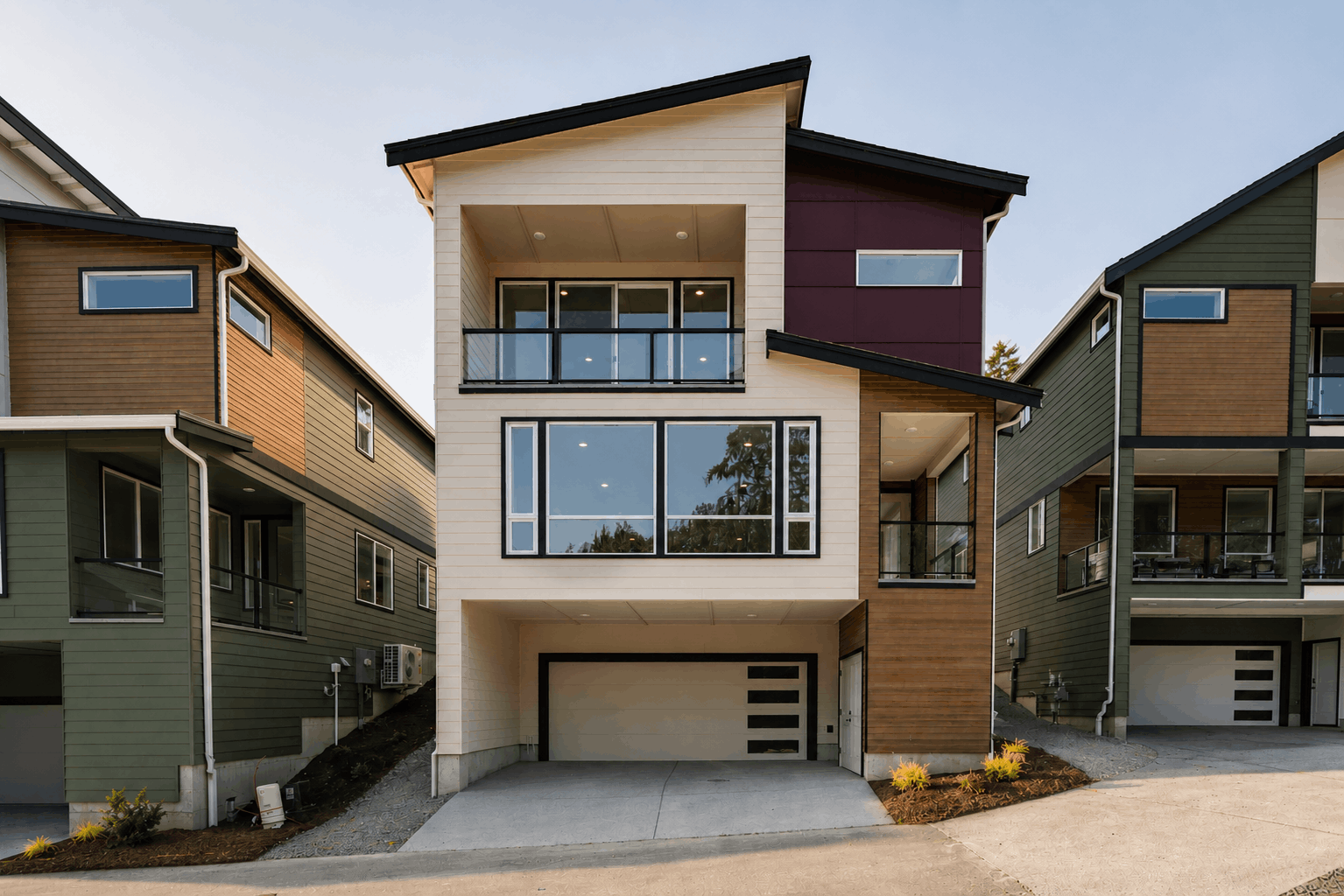 A row of houses.