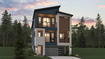 A house with a large front yard.