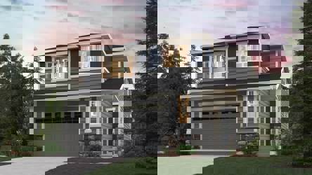 A house with a garage.