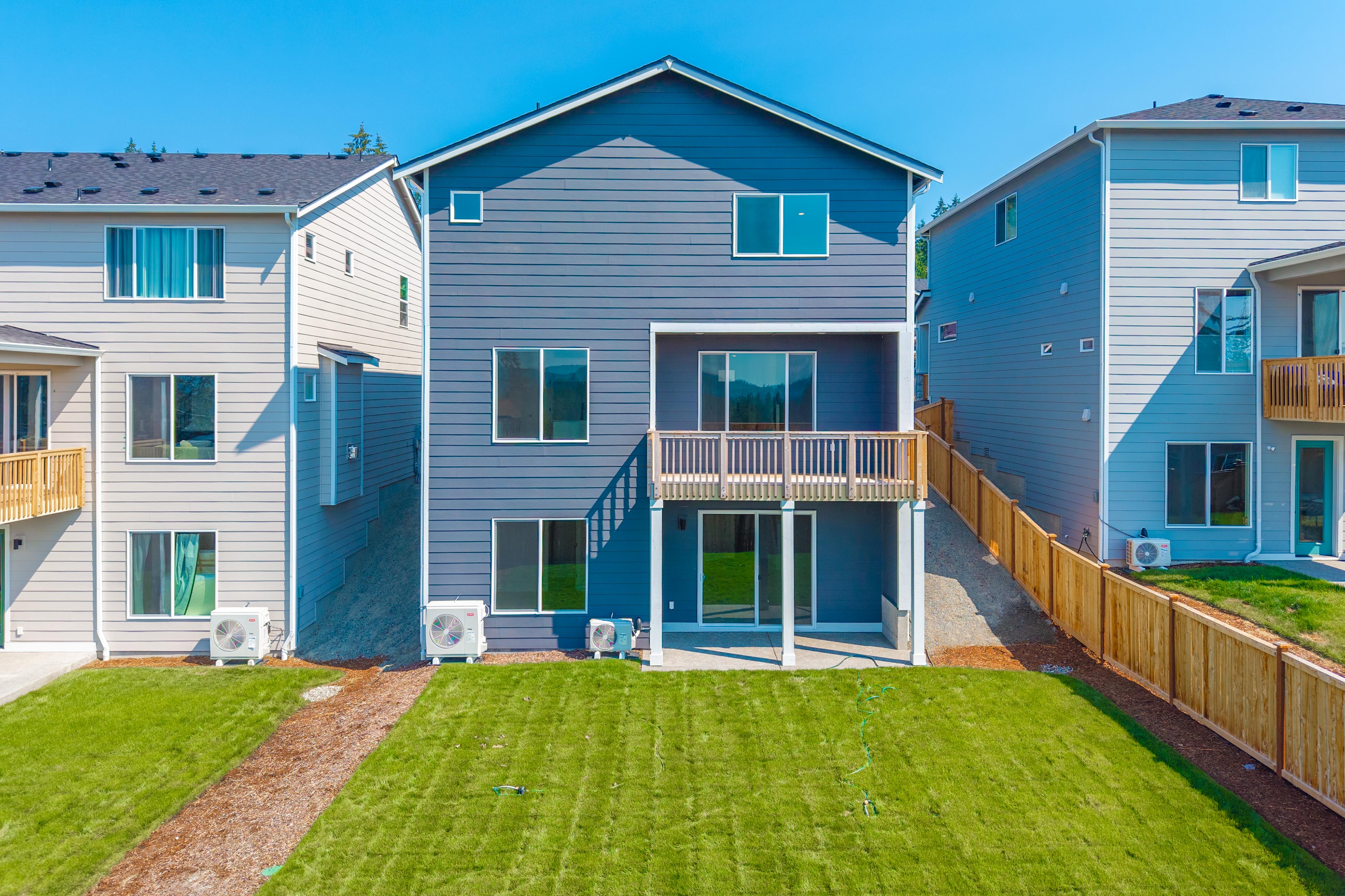 A row of houses.
