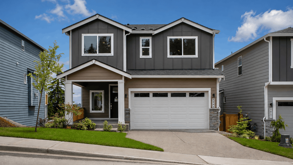 This home — photograph published by the builder