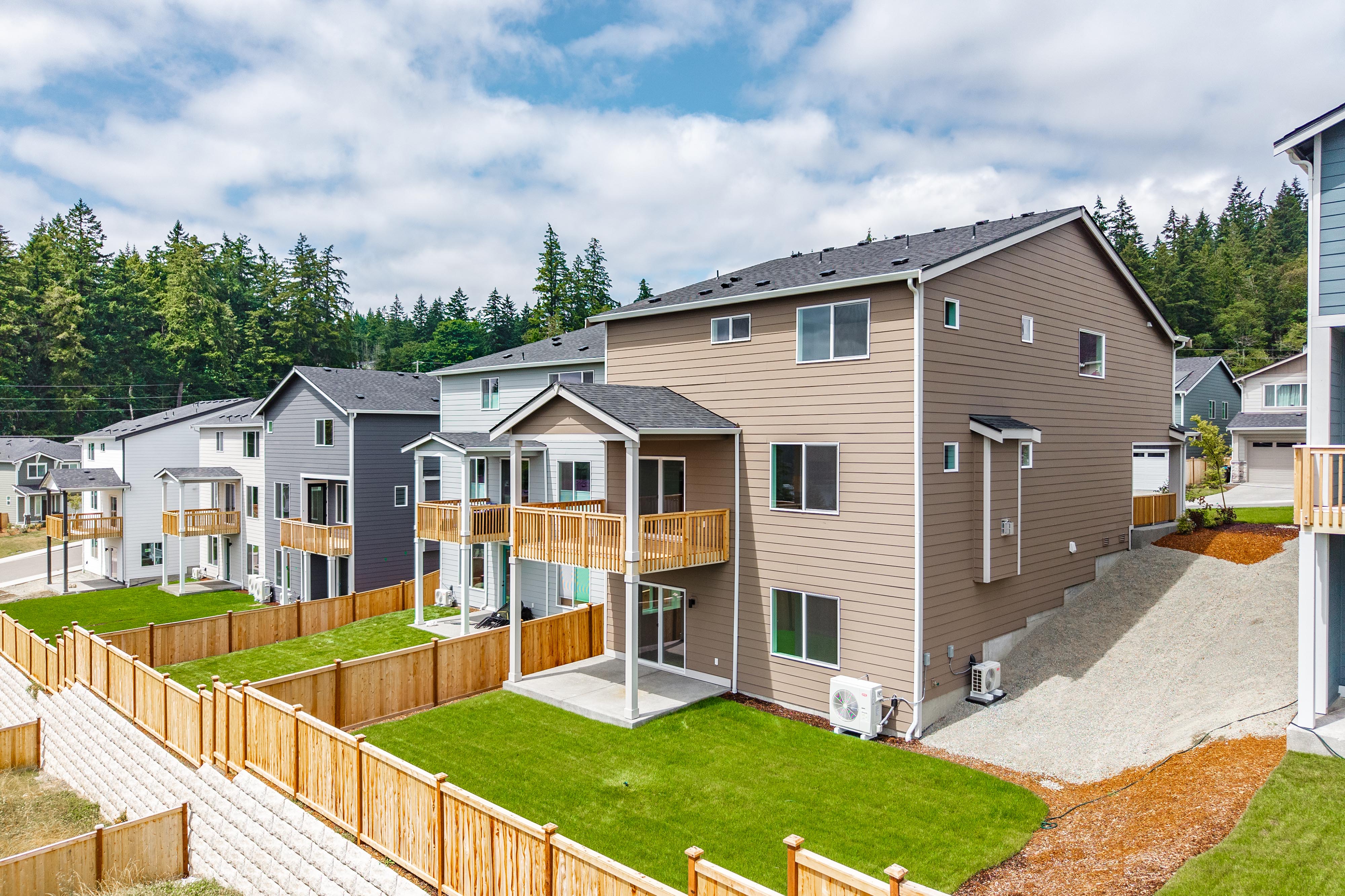 A row of houses.