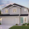 The 2365-2 Finley Elevation A - 2 Bay Garage at Long Lake Meadows