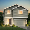 The 2745-2 Rose Elevation A - 2 Bay Garage at Long Lake Meadows