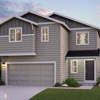 The 1797-2 Viola Elevation A - 2 Bay Garage at Long Lake Meadows