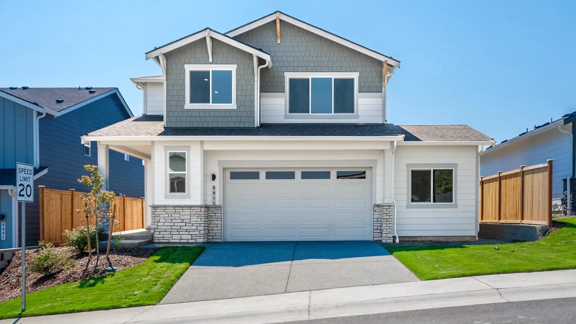 This home — photograph published by the builder