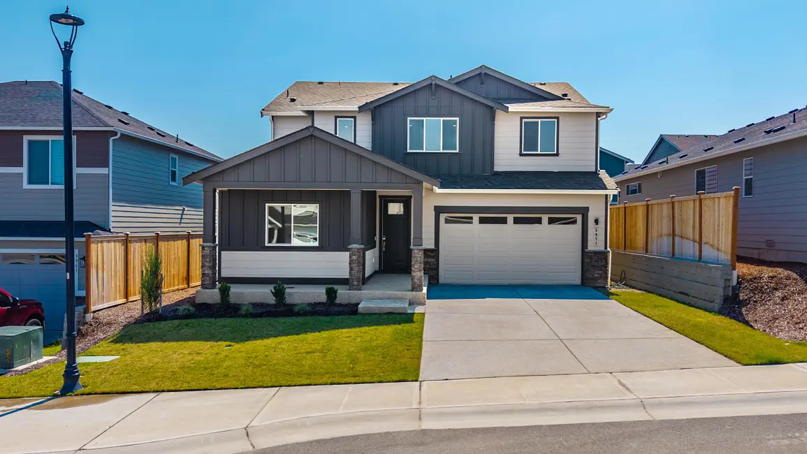 This home — photograph published by the builder