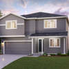 The Bennett Elevation B - 2 Bay Garage at Mountain View Meadows