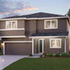 The Bennett Elevation C - 2 Bay Garage at Mountain View Meadows