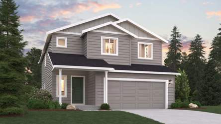 A house with a garage.