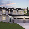 The Vaughn Elevation A - 2 Bay Garage at The Pines at Sunrise