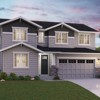 The Vaughn Elevation A - 2 Bay Garage at The Pines at Sunrise
