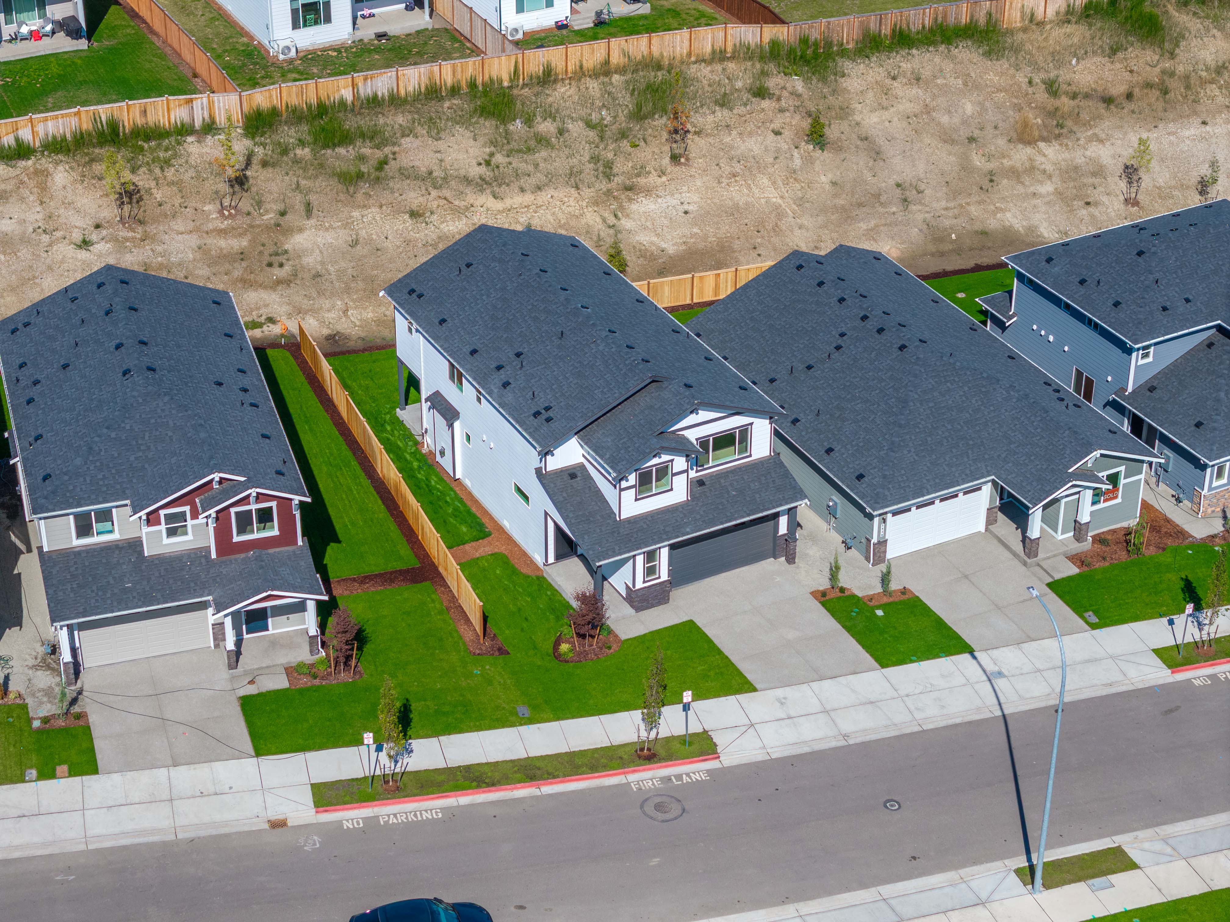 A group of houses.