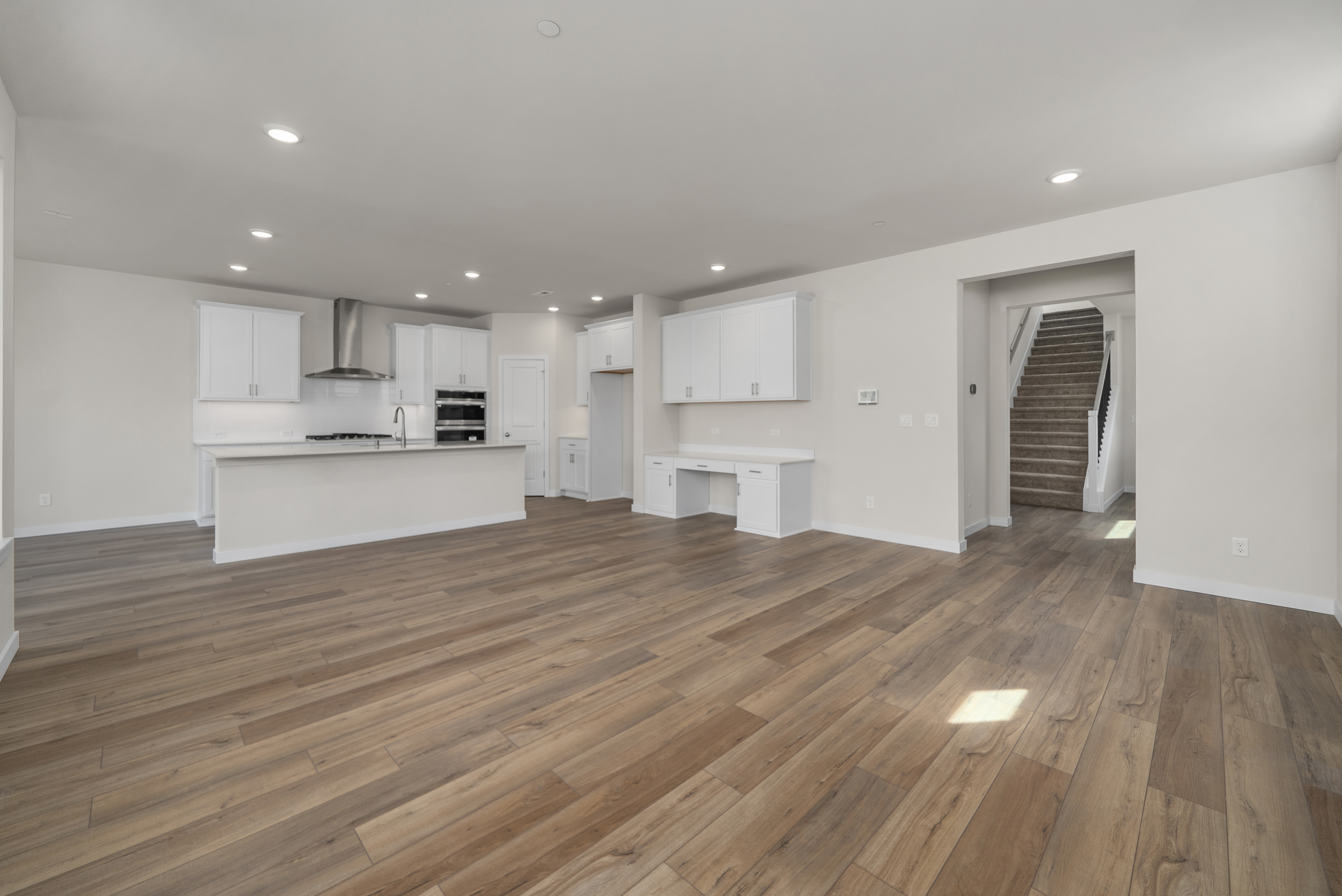 A large empty kitchen.