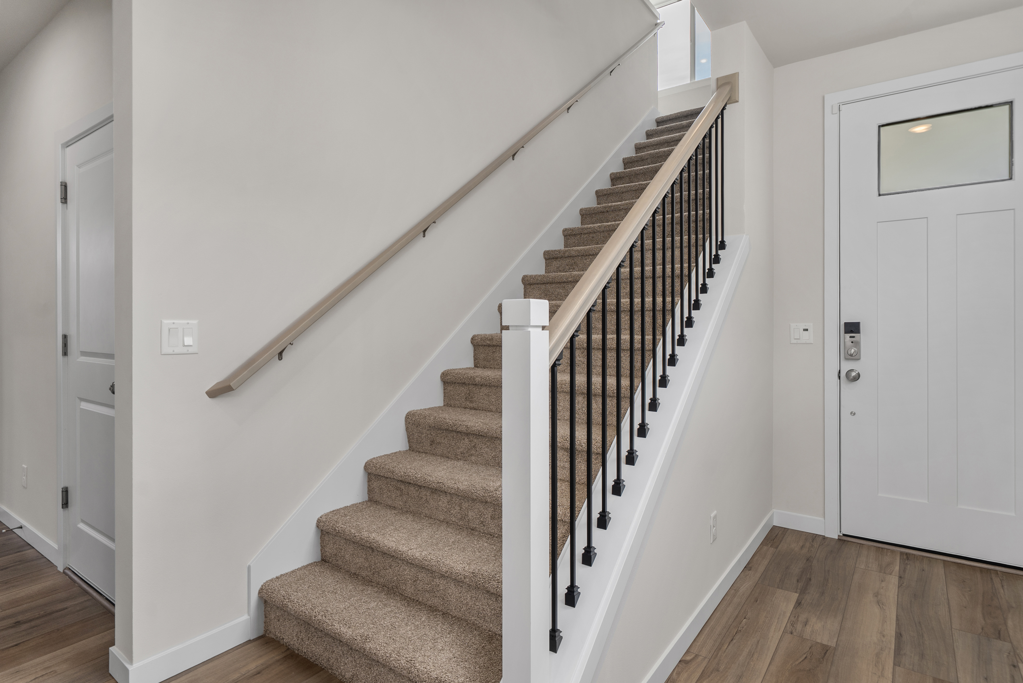 A staircase in a house.