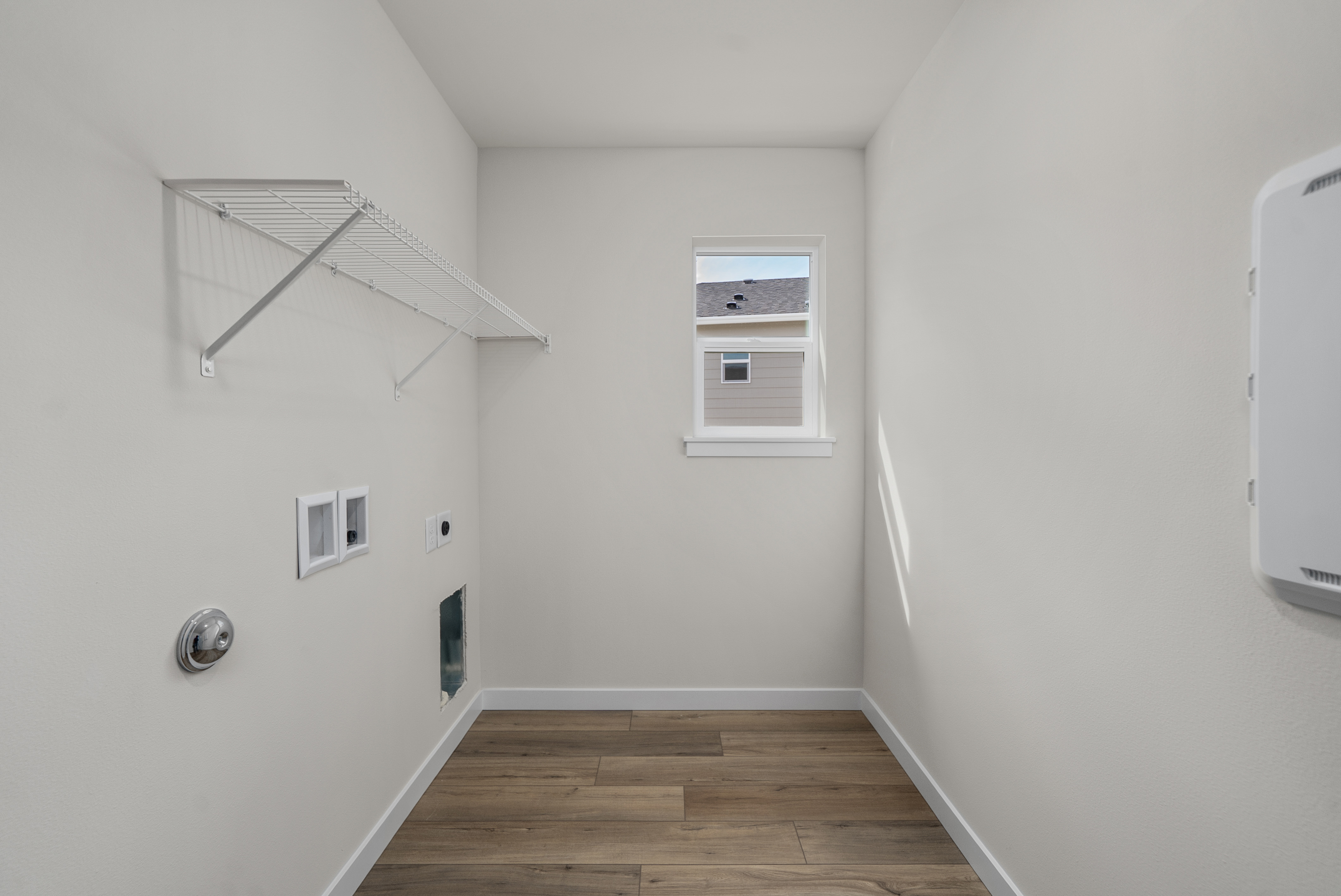 A room with white walls.