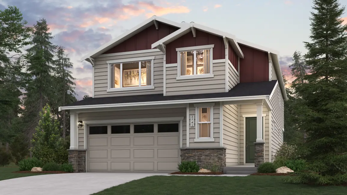 This home — photograph published by the builder