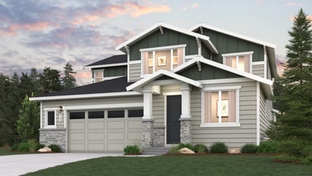 A house with a garage.