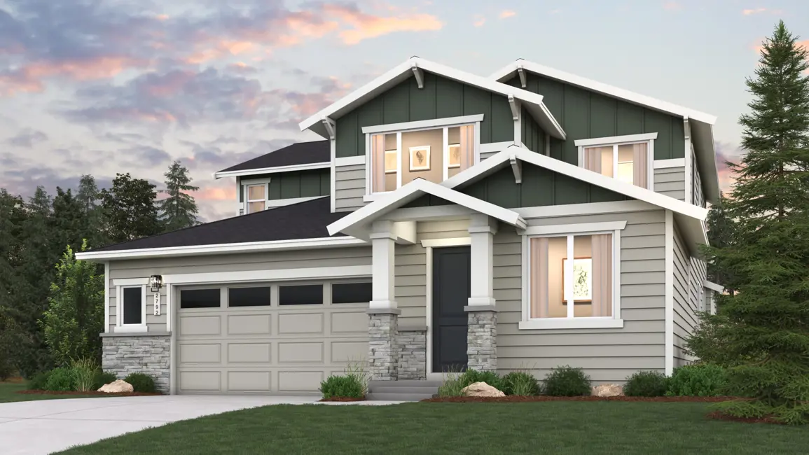 This home — photograph published by the builder