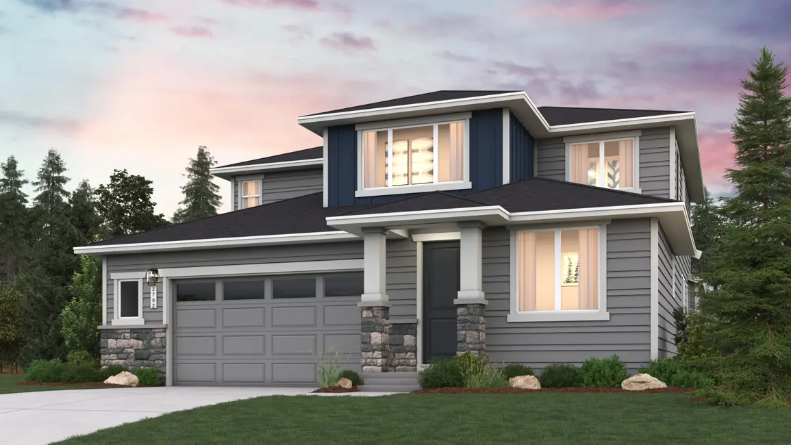 This home — photograph published by the builder