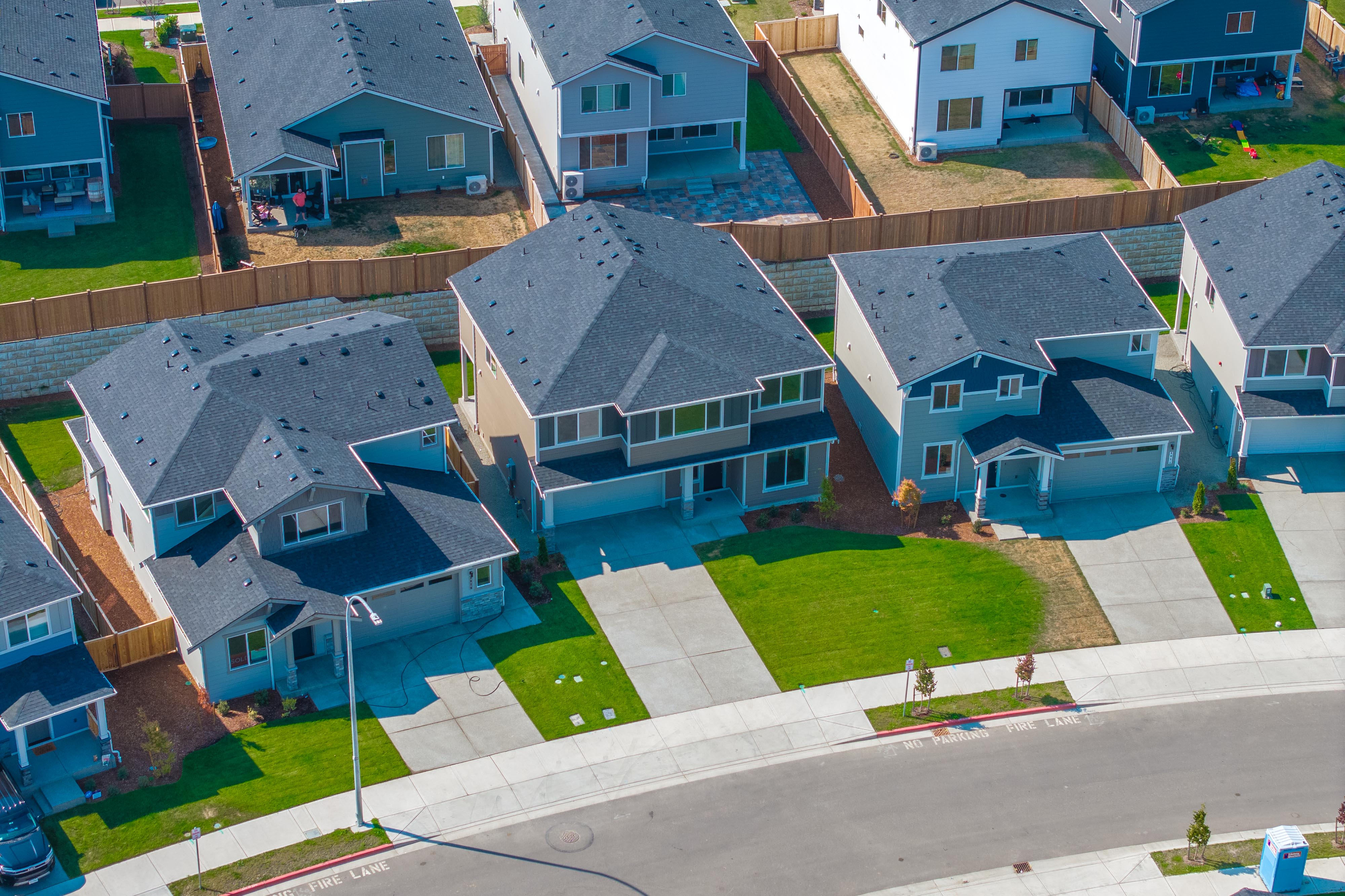 A group of houses.