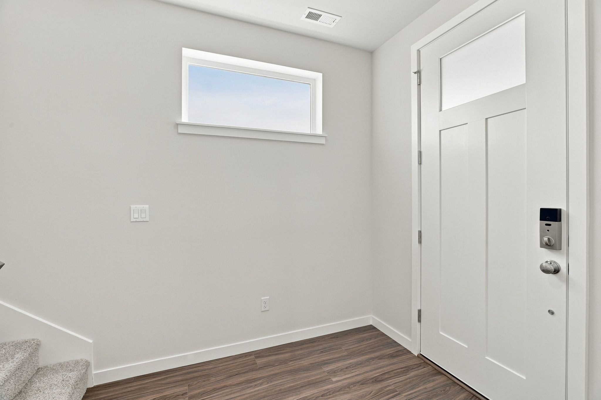 A room with white doors.