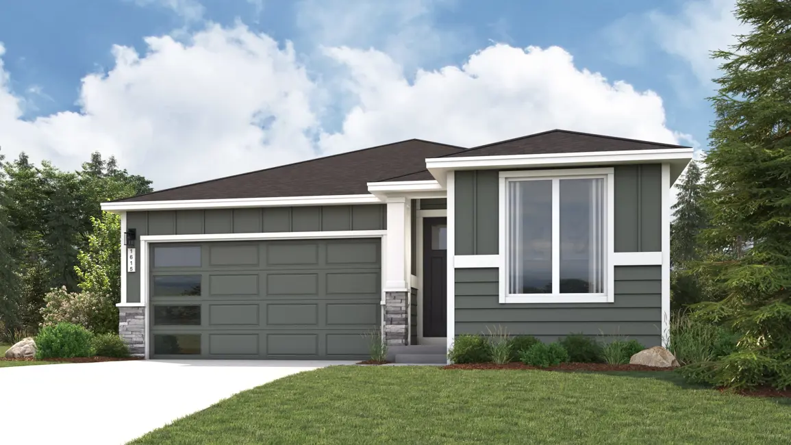This home — photograph published by the builder