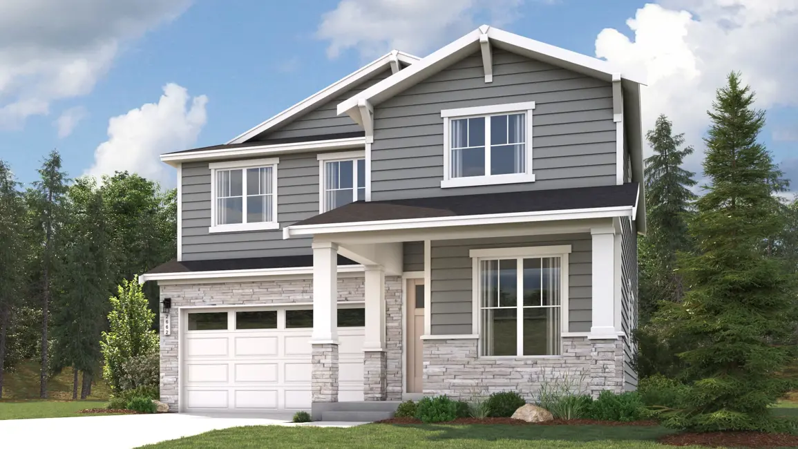 This home — photograph published by the builder