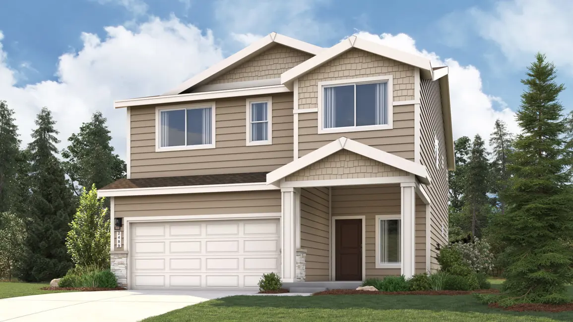 This home — photograph published by the builder