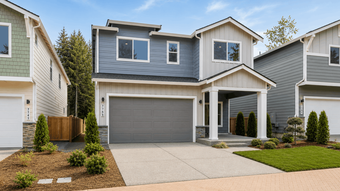 This home — photograph published by the builder