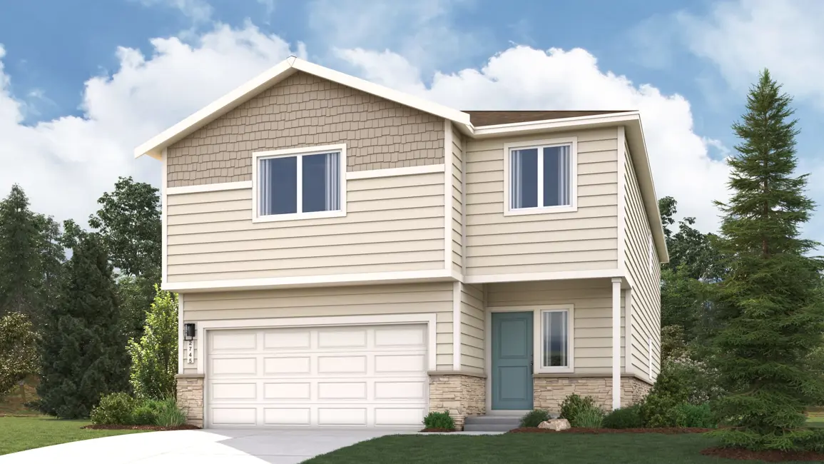 This home — photograph published by the builder