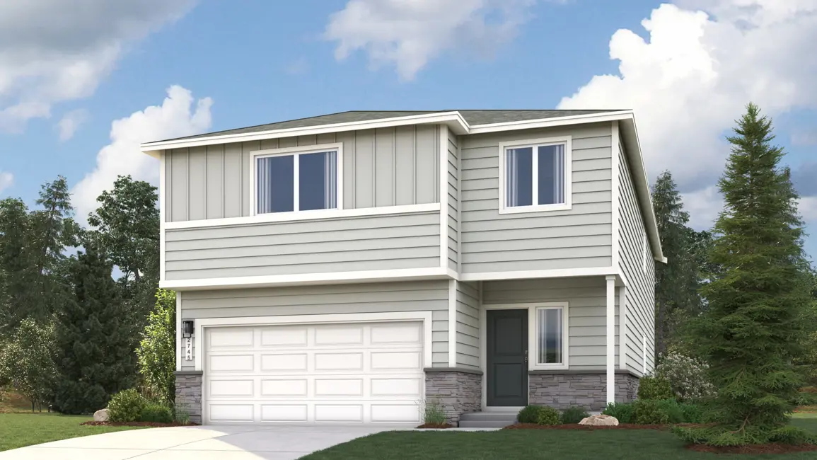 This home — photograph published by the builder