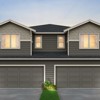 The PARKER Elevation B - 2 Bay Garage at Long Lake Crossing SFA