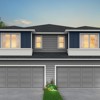 The PARKER Elevation C - 2 Bay Garage at Long Lake Crossing SFA