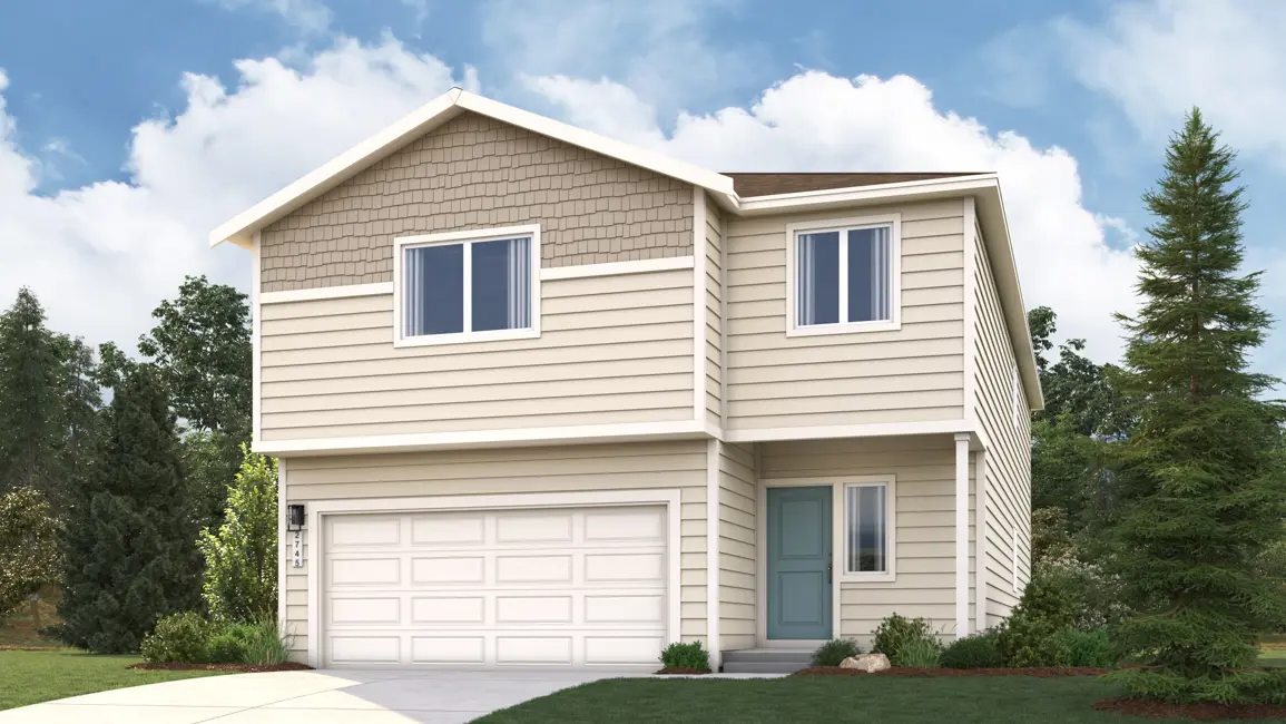 This home — photograph published by the builder