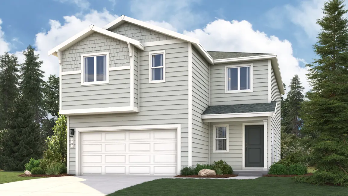 This home — photograph published by the builder
