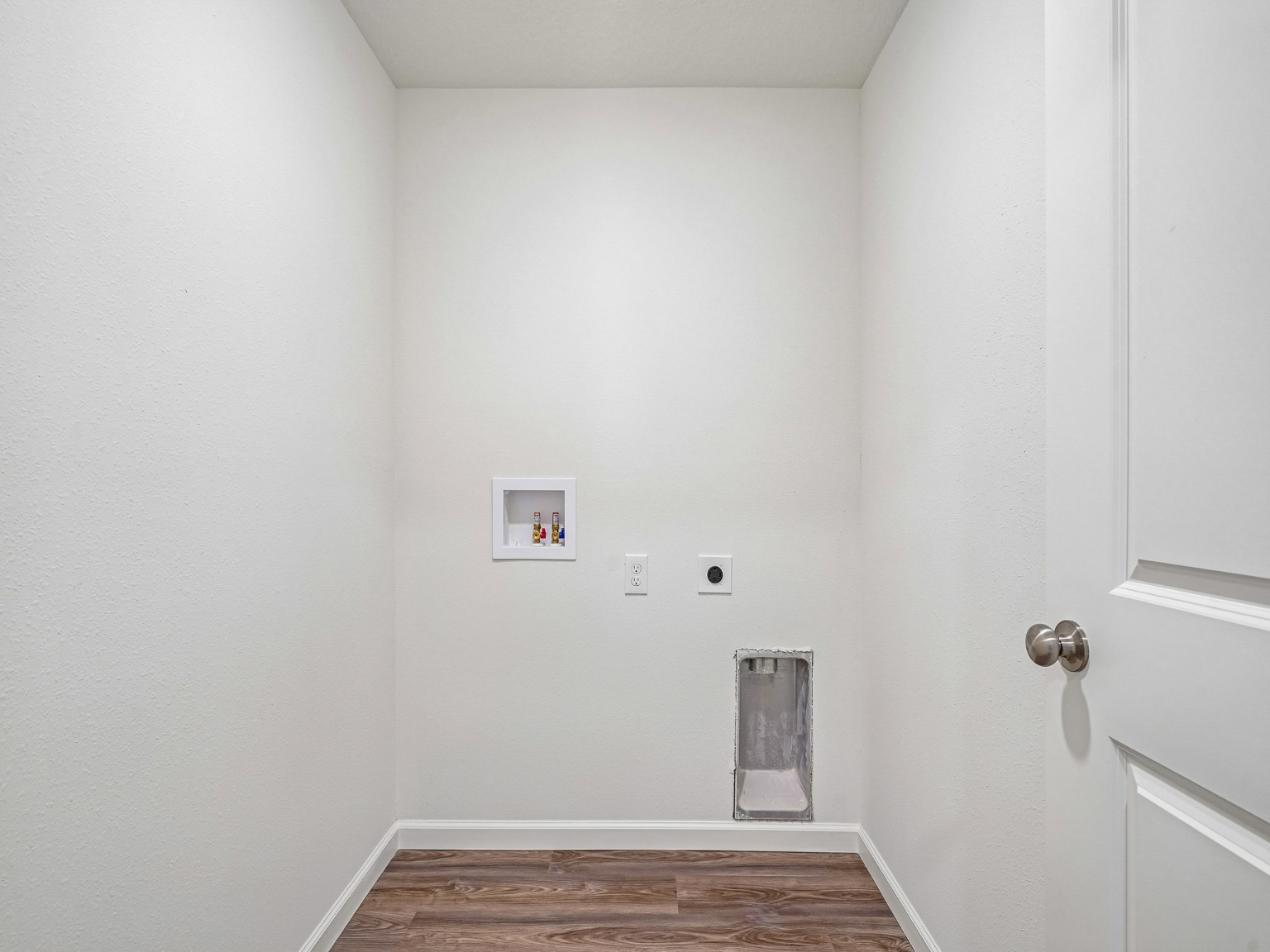 A room with white walls.