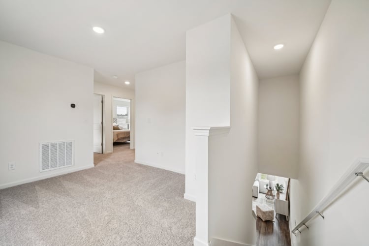 A room with white walls.
