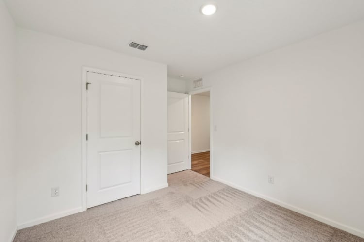 A room with white walls.