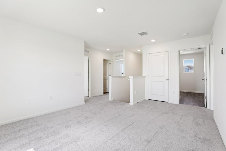 A room with white doors.