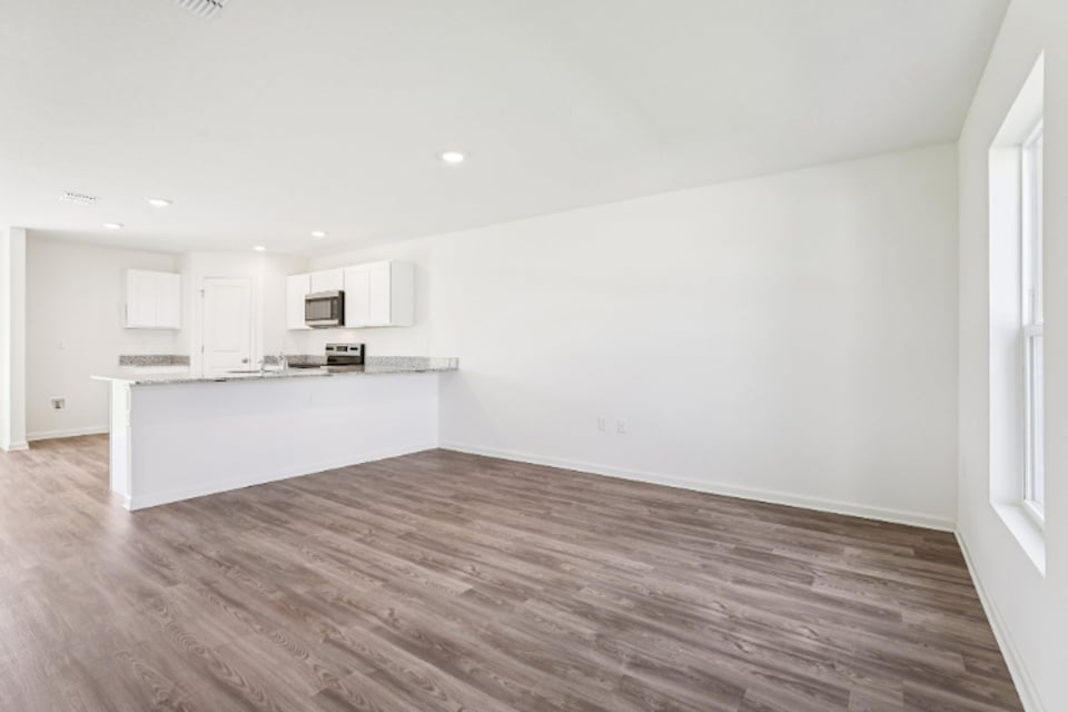 A large empty kitchen.