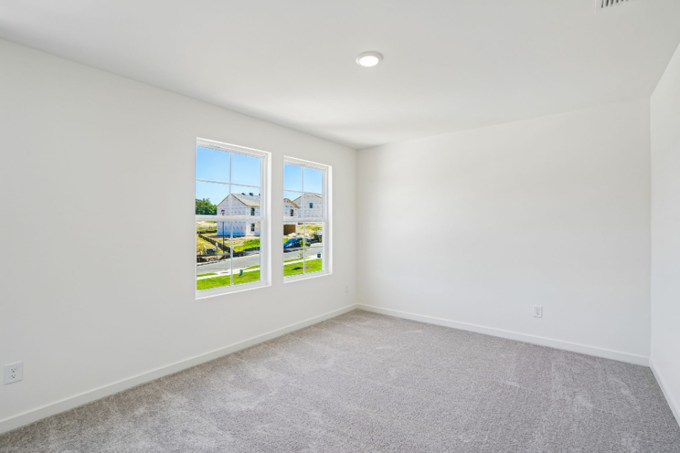 A room with a window.