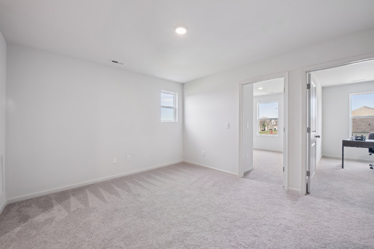 A room with white walls.