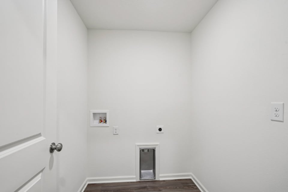 A room with white walls.