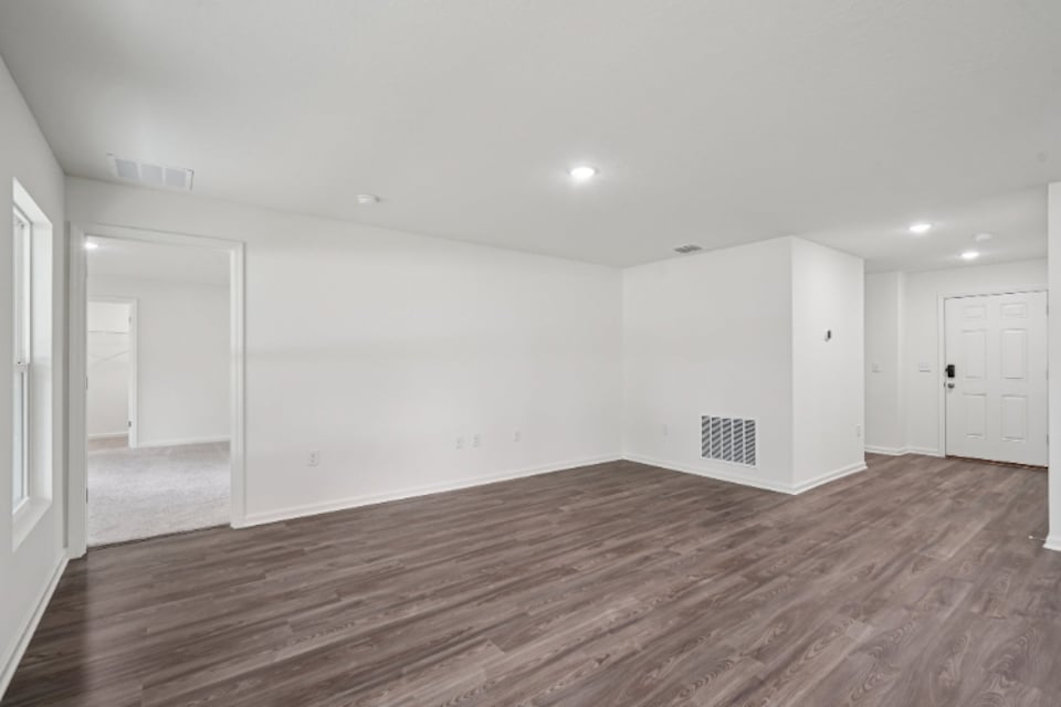 A room with white walls.