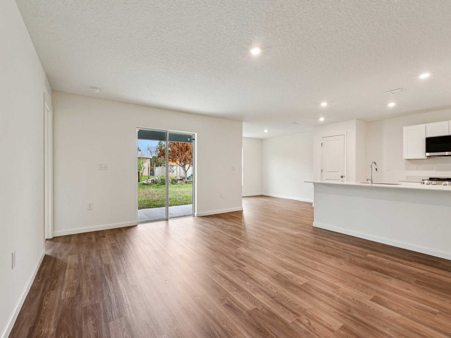 A large empty kitchen.