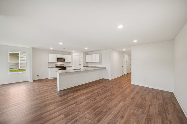 A large empty kitchen.