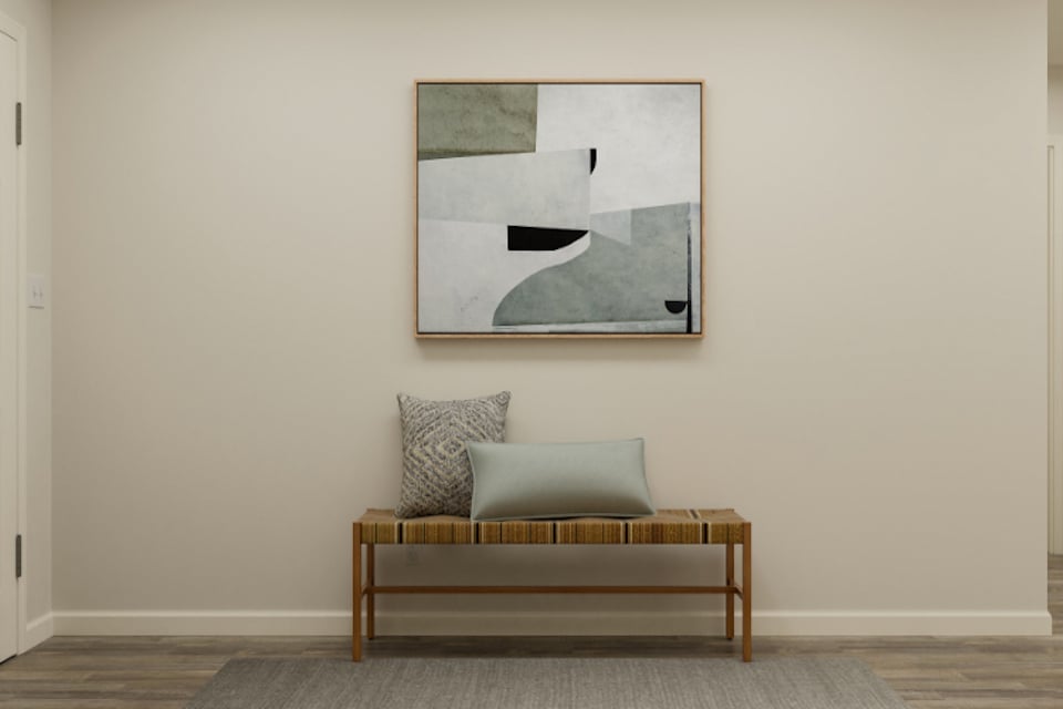 A couch in a room.
