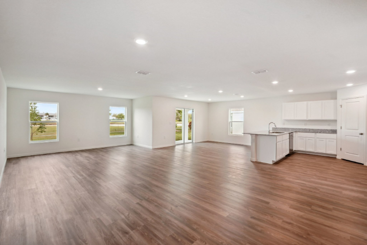 A large empty kitchen.