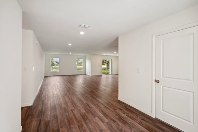 A room with white doors.